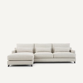 Hoekbank in getextureerd viscose/linnen, Alwine