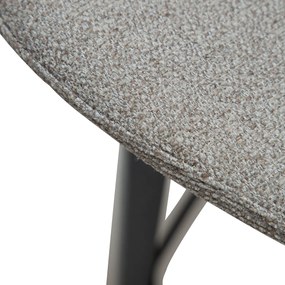 Dan-Form Paragon Design Counter Barstoel Boucle Grijsbruin