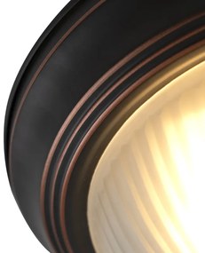 Klassieke plafondlamp bruin opaal - Classico Klassiek / Antiek, Landelijk / Rustiek E27 bol / globe / rond rond Binnenverlichting Lamp