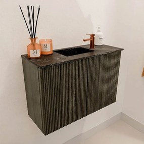 Mondiaz Joya DLux 60cm toiletmeubel shadow met wastafel faye midden 1 kraangat lava