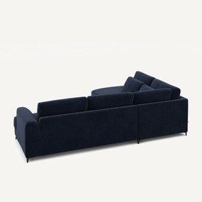 Hoekslaapbank links fluweel chenille, Marsile