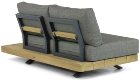 Hoek loungeset 5 personen Teak Old teak greywash  Santika Furniture Santika