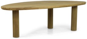 Dining Tuintafel  240 cm Old teak greywash Santika Leafline