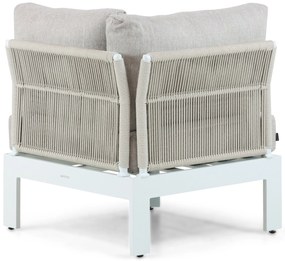 Hoek loungeset 6 personen Aluminium Wit  Lifestyle Garden Furniture Lorenzo