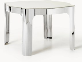 Ronde eettafel Georgia met glazen tafelblad, Ø 110 cm