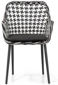 Domani Furniture Emory Dining Tuinstoel Wicker Zwart
