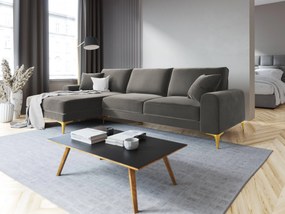4.5-zitshoekbank Madara links velvet | Mazzini Sofas