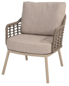 Taste by 4 Seasons Puglia low dining chair latte Loungestoel taupe weerbestendig