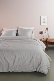 Ambiante Satin Dekbedovertrek Uni Grey – Bij Swiss Sense
