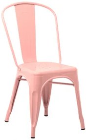 Pakket Van 2 Lix Stapelbare Eetkamerstoelen Roze – Kwarts - Sklum