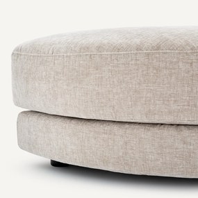 Modulaire voetensteun in chenille fluweel, TIBERIO