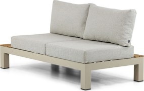 Loungeset 5 personen Aluminium/Teak Taupe Lifestyle Garden Furniture Vittoria