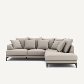 Hoekbank van gestructureerde viscose en linnen, ARMENTO