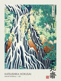 Kunstreproductie Kirifuri Waterfall (1831), Katsushika Hokusai