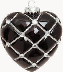 Handbeschilderde kerstboomhanger Heart