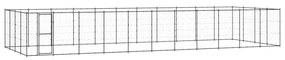 vidaXL Hondenkennel 53,24 m² staal