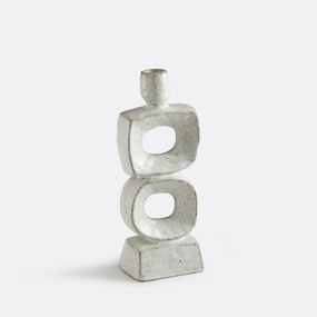 Organische kandelaar van keramiek, hoogte 25,5 cm, CERAL