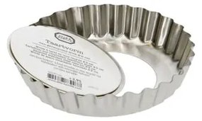 Taartvorm, gerecycled rvs, losse bodem,Ø 9 cm