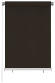 vidaXL Rolgordijn voor buiten 100x140 cm HDPE bruin