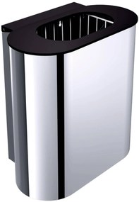Emco System 2 afvalemmer 30 liter wandmodel Chroom Helder Glas