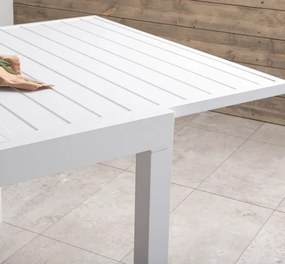 The Outsider tuintafel-lucas-uitschuifbaar-wit-aluminium-160-240cm-the-outsider