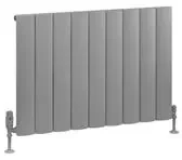 Eastbrook Tordino radiator 85x60cm aluminium 927W grijs mat