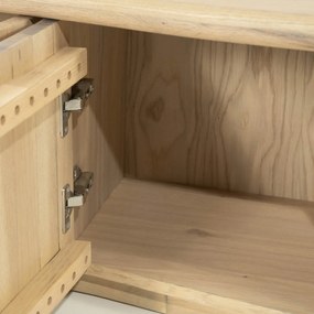 Eleonora Josh Eiken Tv-meubel Organische Vorm 180 Cm Naturel - 180x42x43cm.