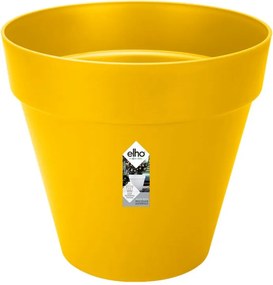 elho bloempot Loft Urban Rond Wielen 50 - Oker (Geel) - Diameter 49 x H 45 cm