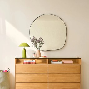 Spiegel, organische vorm, 100x100 cm, Ornica