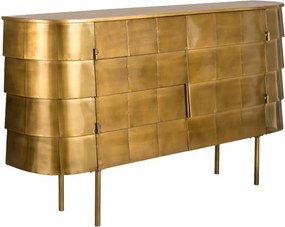 Dutchbone Hanna Gouden Dressoir Ovaal - 117x26x70cm.