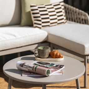 Novi Bente loungeset 3-delig chaise longue - zand