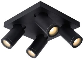 Lucide Taylor plafondlamp 4 spots 5W zwart