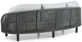Stoel en Bank Loungeset 2 personen Aluminium/rope Grijs  Santika Furniture Santika