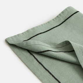 Set van 4 placemats gewassen linnen/katoen Métis Bourdon