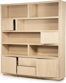 Vakkenkast Naturel Eiken 200 Cm - 200x42x220cm.