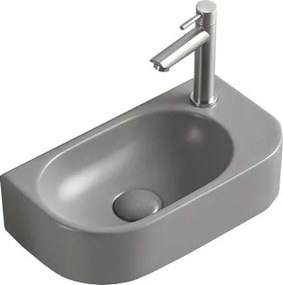 Mexen Viera linker opbouw wastafel 40 x 21 cm, lichtgrijs mat - 21274061L