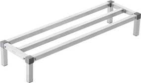 VEVOR Aluminium opbergrek, 48 x 14 inch commerciële vloerplank voor voedsel, 8 inch boven de grond, draagvermogen van 1000 lbs, volledig gelast aluminium opbergrek, voor opslag in restaurants, keukens, garages en voertuigen