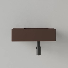 Sanigoods Luko fontein 40x22cm links zonder kraangat choco bruin