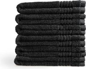 Gastendoek Supreme Collectie - 6 stuks - 30x50 - zwart