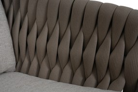 Tuinset 6 personen 180 cm Rope Taupe Santika Furniture Santika