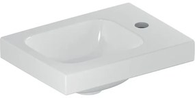 Geberit Icon Light fontein 38x28x14cm 1 wasbak 1 kraangat Rechts zonder overloopgat Keramiek Wit glans 501830001