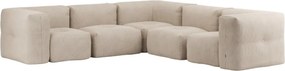 Soft Zitzak Indoor 5 Seater Hoekbank - Corduroy Beige