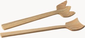 Eikenhouten saladschepbestek Continenta, 2-delig