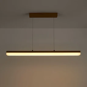 LED-hanglamp in eik en acryl, Segundo