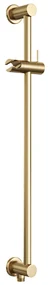 Brauer Gold Carving complete inbouw regendouche set 22 met 30cm douchekop, gebogen muurarm, 3 standen handdouche en glijstang geborsteld messing PVD