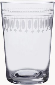 Mondgeblazen kristallen tumblers Ovals, 6-delig