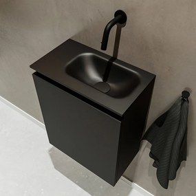 Mondiaz Ture 40cm toiletmeubel urban met wastafel urban rechts geen kraangat