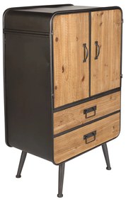 Dutchbone Gin Industrieel Kastje Vurenhout - 60x38x100cm.