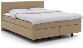 Goossens Basic Boxspring Compleet Iris, Vlak 180 x 200 cm (=2x 90 x 200 cm) met hoofdbord
