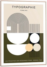Ingelijste digitale print The New Typography Form and Function